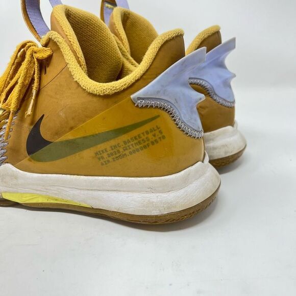 Nike Lebron Witness 5 Basketball Shoes Wheat Lace-Up Youth Boys' 7Y US - Picture 4 of 14